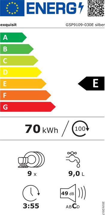 Energielabel Exquisit GSP9109-030E