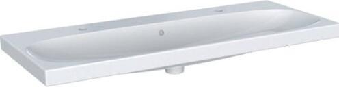 Produktbild Geberit Acanto Waschtisch, 2 Hahnlöcher, mit Überlauf, 1200x480 mm (482 mm, 1200 mm)