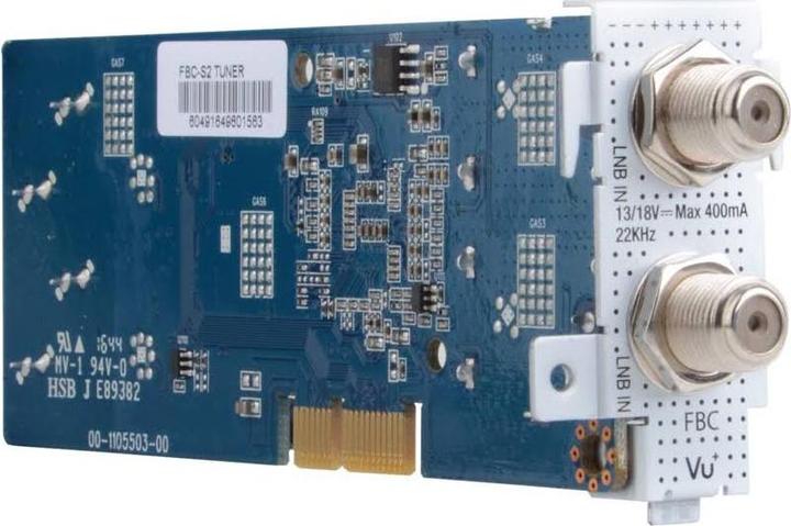 Actual product image Vu+ DVB-S2 /S2X FBC Twin Tuner Duo (8 GB, 2x DVB-S2X, CI+ slot)