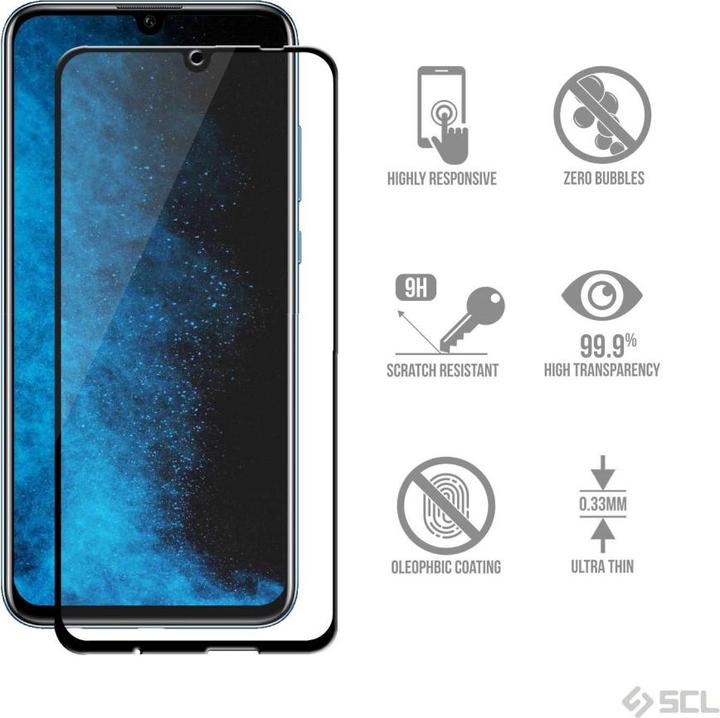 Produktbild Screenguard Honor 10 Lite Full Screen Panzerglas Schutzfolie 2.5D 9H (1 Stück, Honor 10 Lite)