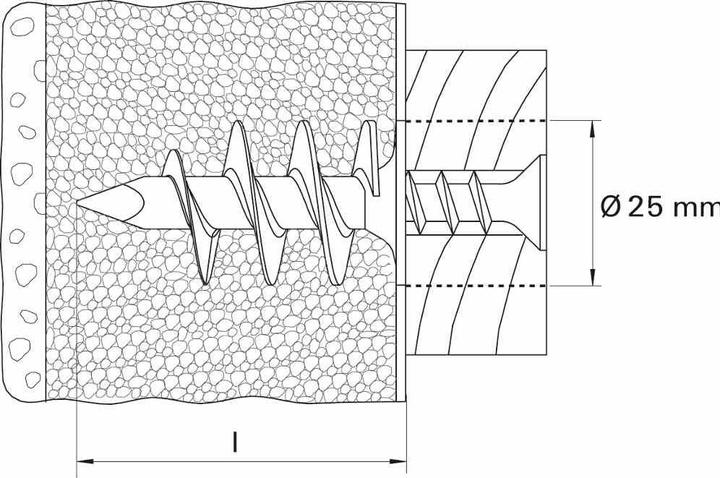 Actual product image Fischer Insulation dowels (4 pcs.)