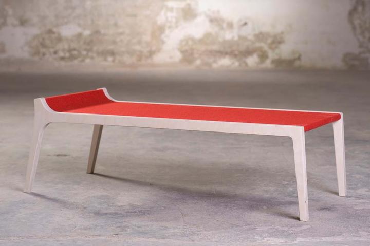 Produktbild Sirch Sibis Bank Erykah roter FIlz (Kindersofa)