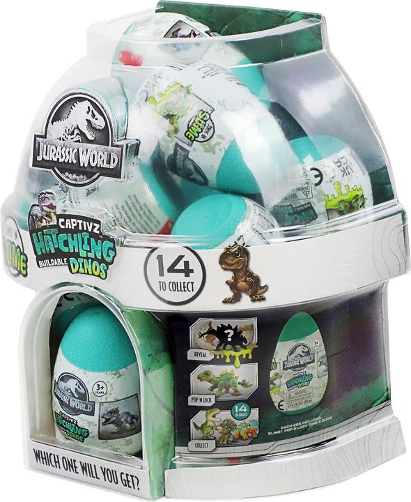 Produktbild Magni Jurassic World Hatchlings Edition Eier mit baubarem Baby-Dinosaurier