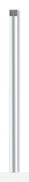 Actual product image Multibrackets Cable duct 75x1600, aluminum, silver (Duct, 160 cm)