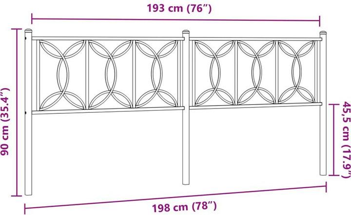 Actual product image VidaXL La§In (198 x 3 x 90 cm)