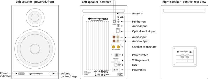 Produktbild Audioengine Hd6 (1 Paar, 150 W)