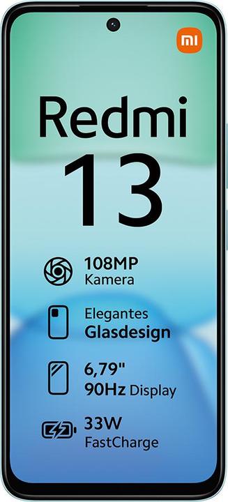 Produktbild Xiaomi Redmi 13 (256 GB, Ocean Blue, 6.79", Hybrid Dual SIM, 108 Mpx, 4G)