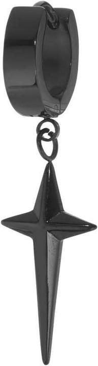 Image du produit Bijouteria Boucles d'oreille (Revêtement PVD (noir), Acier chirurgical 316L)