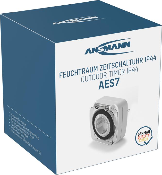 Productafbeelding Ansmann 1260-0013 Timer analoog dagprogramma 3680 W IP44 (CEE 7/3)