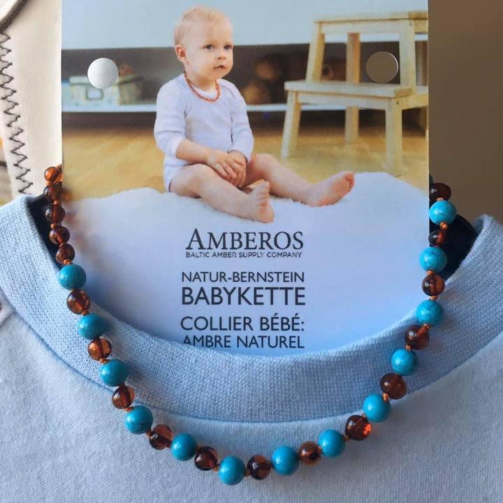 Immagine prodotto Amberos Natur Bernsteinkette (Ambra, 32 cm)