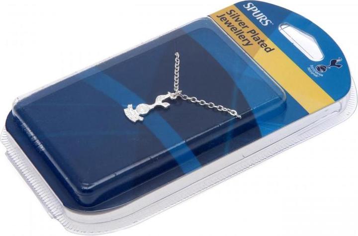 Actual product image Tottenham Hotspur FC Silver-plated pendant and chain (100% metal)