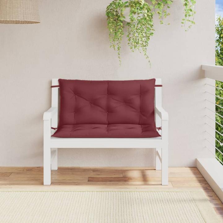 Immagine prodotto VidaXL Cuscini per panca da giardino 2 pezzi in tessuto (100 x 50 x 7 cm)