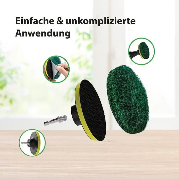 Produktbild Hermex Scheuerschwamm Polierpads Aufsatz Akkuschrauber Bohrmaschine