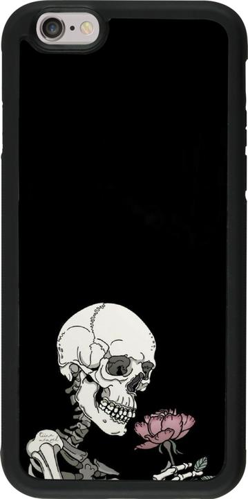Actual product image PhoneLook Cover silicone black Halloween 2023 rose and skeleton (Apple iPhone 6)