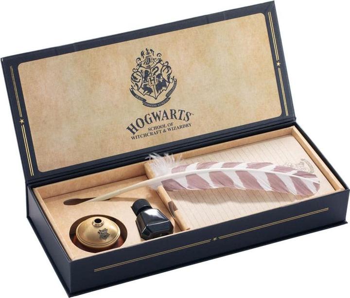 Produktbild Noble Collection Harry Potter Replik Hogwarts-Schreibfeder mit Hogwarts-Papier 31 cm