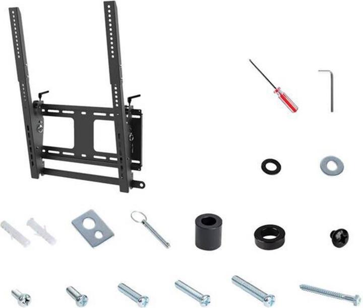 Immagine prodotto StarTech Supporto a parete per TV formato verticale - nero (Muro, 55", 50 kg)