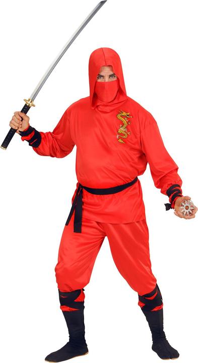 Immagine prodotto Widmann Costume da combattente ninja rosso per uomo (M)