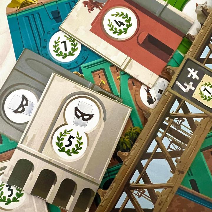 Produktbild Asmodée 7 Wonders Architects - Medaillen: Italienische Ausgabe (Italienisch)