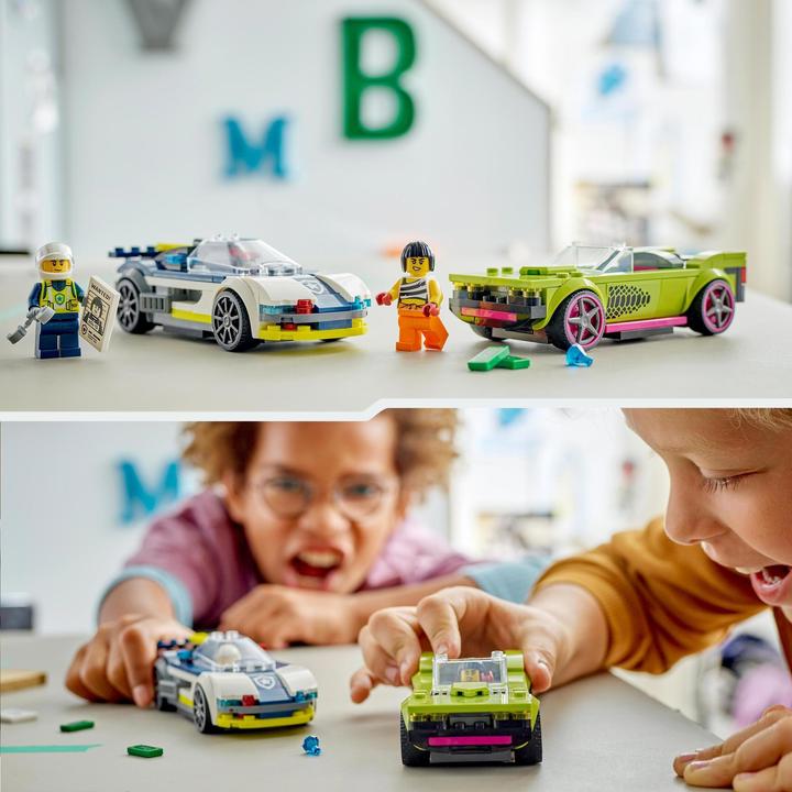 Image du produit LEGO Poursuite en voiture de police et en muscle car (60415, LEGO City)