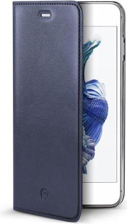 Image du produit Celly Air Leather mobile phone case 11.9 cm (4.7') Pouch case Blue (Apple iPhone 6s)