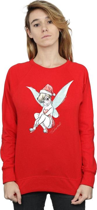 Actual product image Disney Womens/Ladies Tinkerbell Christmas Fairy Sweatshirt (XXL)