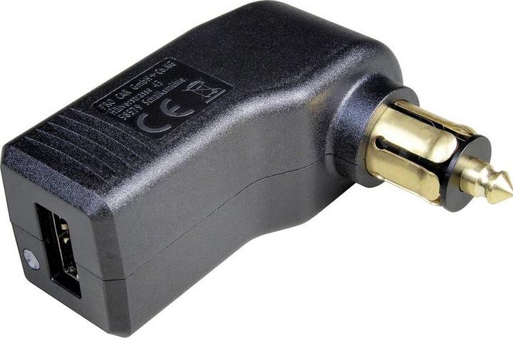 Actual product image ProCar Angled USB standard plug Load capacity current max.=3 A