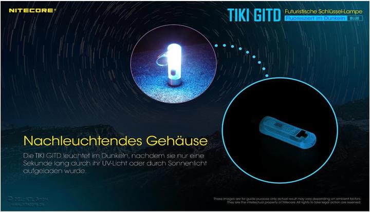 Produktbild Nitecore Tiki Gitd (5.50 cm, 300 lm)