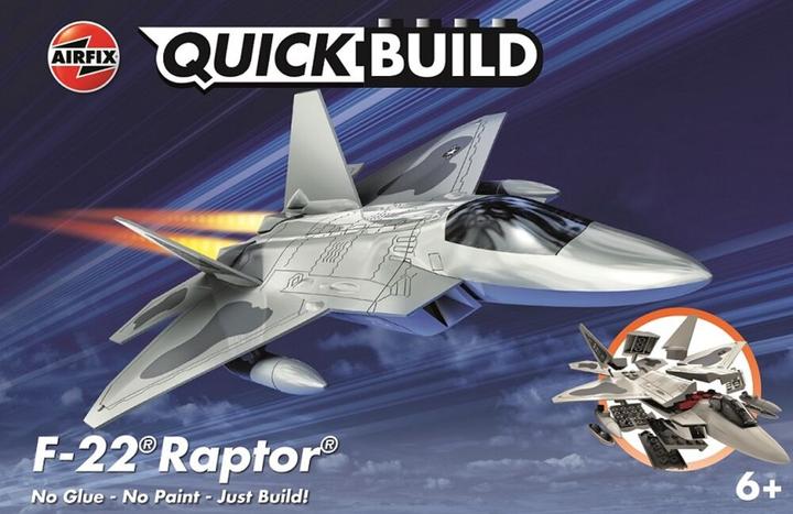 Actual product image Airfix Kit F22 Raptor Quick Build