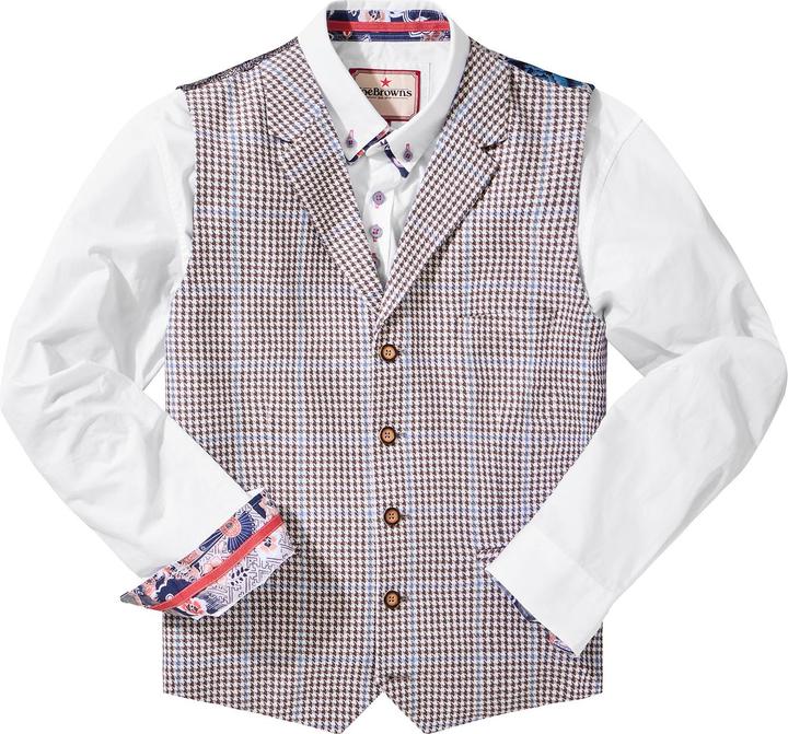 Produktbild Joe Browns Linen Blend Houndstooth Waistcoat (58)