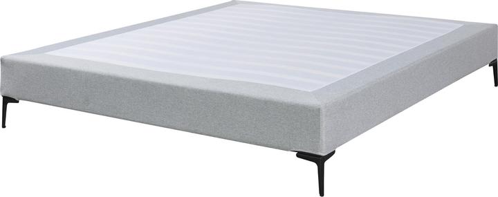 Produktbild En.Casa Doppelbett Lilla Textil 180x200 cm Hellgrau (180 x 200 cm)