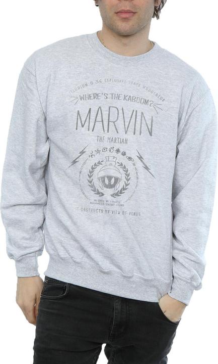 Actual product image Looney Tunes Mens Marvin The Martian Where's The Kaboom Sweatshirt (3XL)