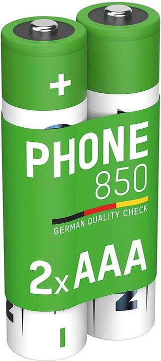 Produktbild Ansmann Dect NiMH Akku Micro AAA Typ 850 (min. 800 mAh) maxE (2 Stk., AAA)