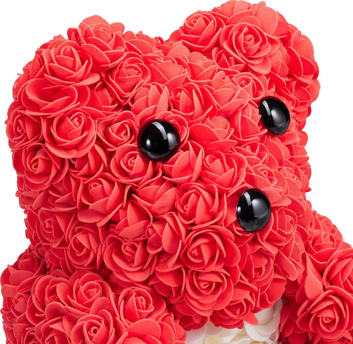 Image du produit Relaxdays Rosen-Teddybär (28 cm)