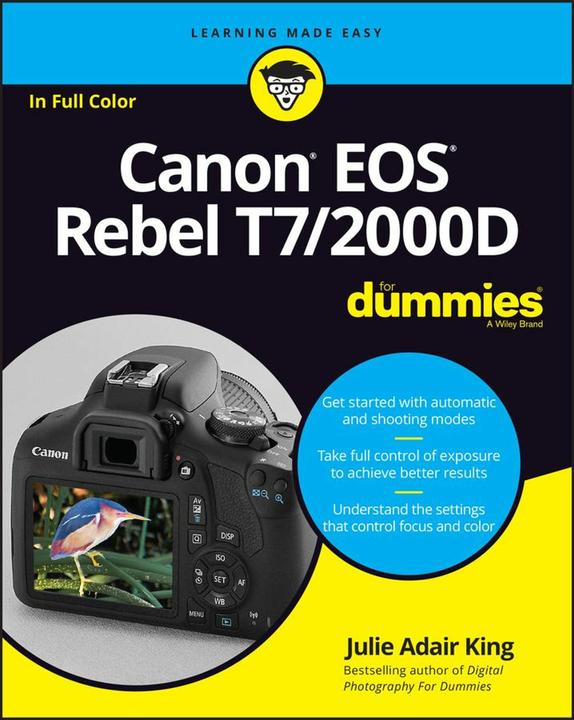 Immagine prodotto Canon Eos Rebel T7/2000d for Dummies (Inglese, Julie Adair King, 2018)