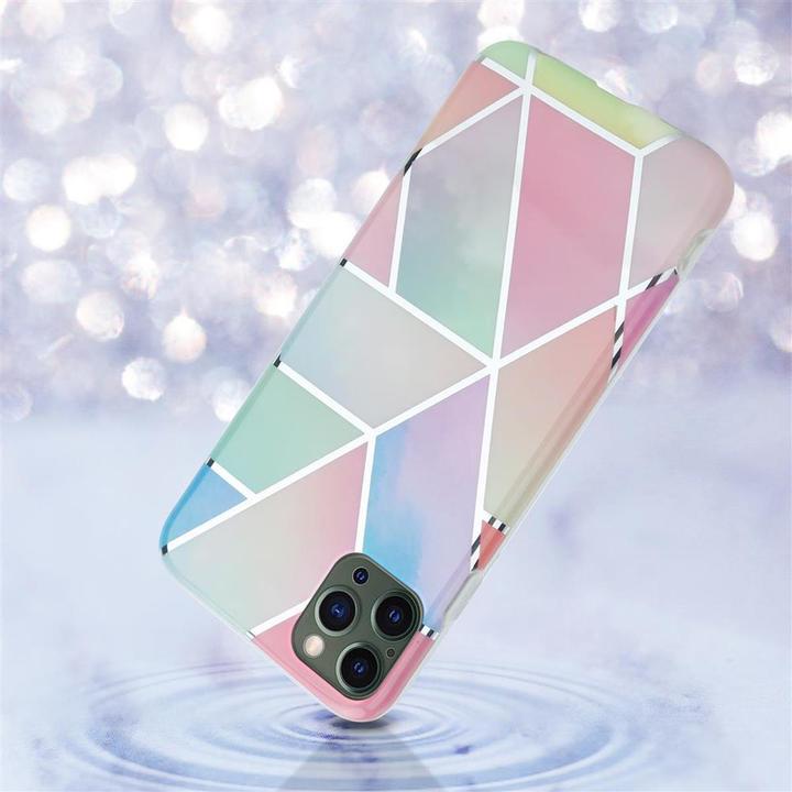 Productafbeelding Cadorabo IMD TPU kleurrijke marmeren hoes (Apple iPhone 12 Pro Max)