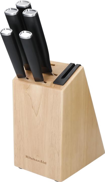 Produktbild KitchenAid Classic Messenblok Berkenhout 5-delig KE5PSTANOBG