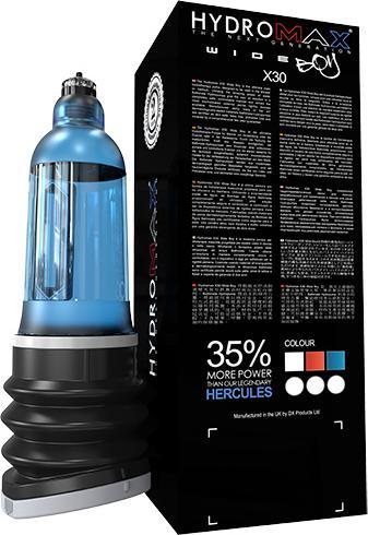 Actual product image Bathmate Hydromax X30 Penis Pump Wide Boy Blue