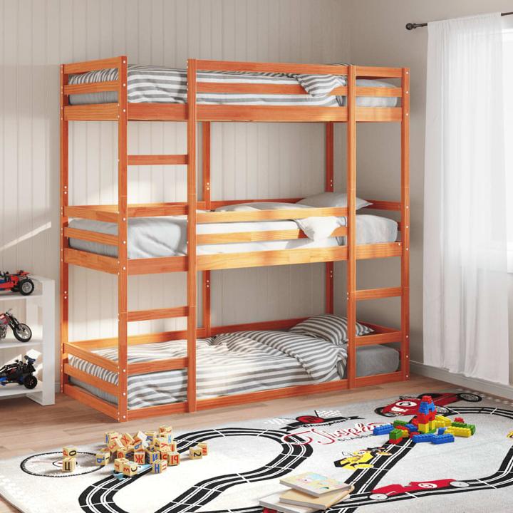 Produktbild VidaXL Dreifach-Etagenbett (90 x 200 cm)