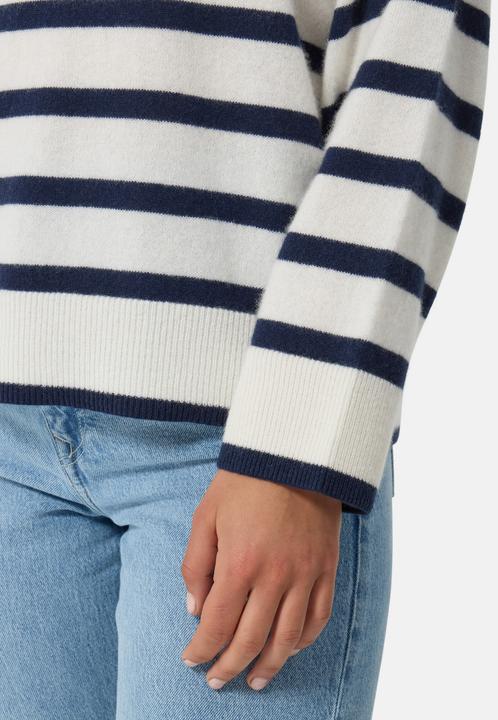 Immagine prodotto Cash-Mere Kaschmir Rundhals Pullover gestreift (L)