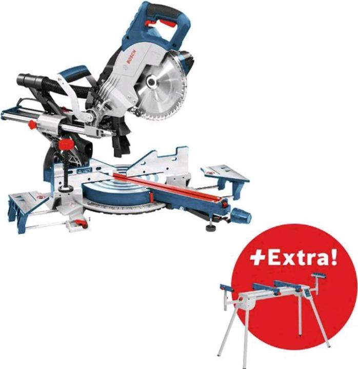 Bosch Professional Paneelsäge GCM 8 SJL und Arbeitstisch GTA 2600 im Karton