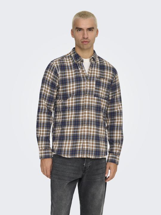 Image du produit Only & Sons Onsral Ls Slim Check Shirt (L)