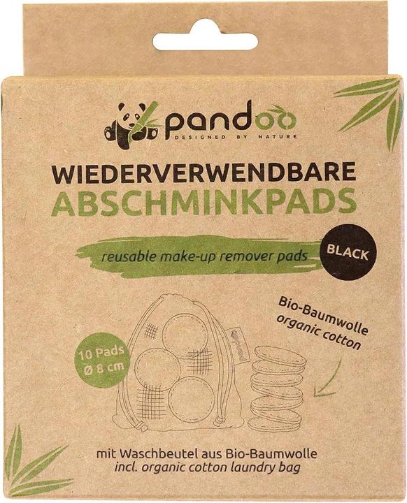 Pandoo Abschminkpad Bio-BW 10er schw.