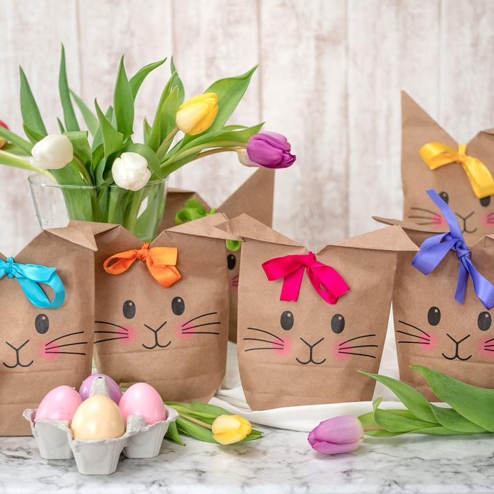 Productafbeelding Papierdrachen Tassen bedrukt met konijnmotieven