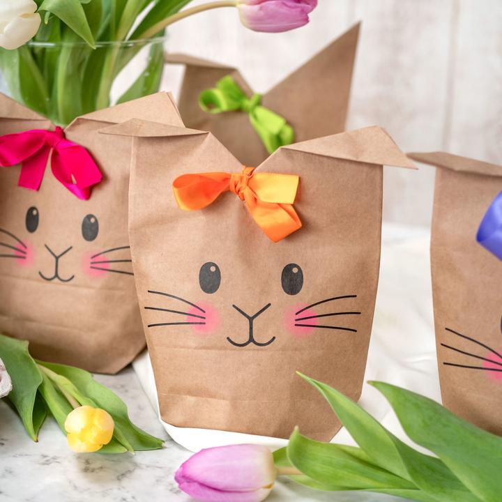Productafbeelding Papierdrachen Tassen bedrukt met konijnmotieven