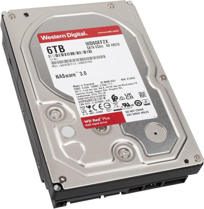 Actual product image WD Red Plus (6 TB, 3.5", CMR)