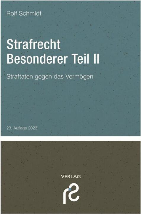 Produktbild Schmidt Spiele Strafrecht Besonderer Teil II (Deutsch, Rolf Schmidt, 2023)