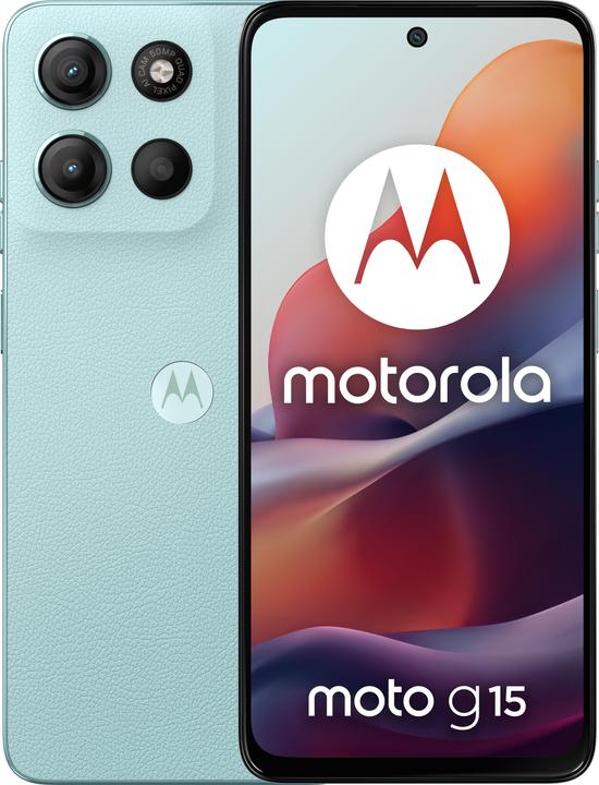 Produktbild Motorola Moto G15 (128 GB, Light Blue, 6.72", Dual SIM, 50 Mpx, 4G)