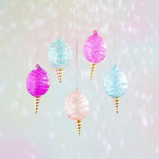 Produktbild GlitterVille Zuckerwatte Weihnachtskugel
