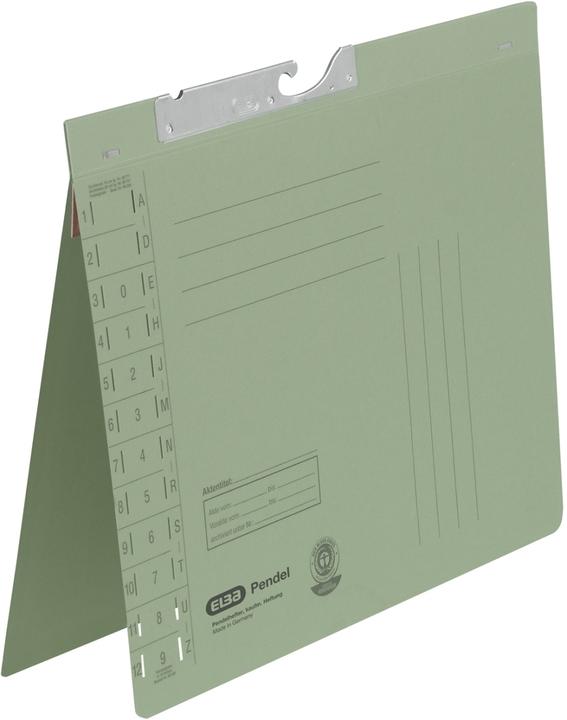 Produktbild Elba Pendelhefter, DIN A4, Manilakarton, 250 g-qm, grün (A4, 50 x)