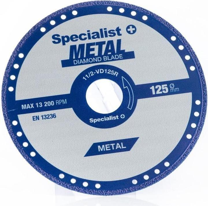 Productafbeelding Diamantdoorslijpschijf voor metaal 125x1.4x22.23 mm